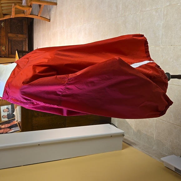 EASTON VENTED RED NYLON WINDBREAKER JACKET PULLOVER MEN'S LARGE, WITH "NDG" LOGO - Picture 5 of 15